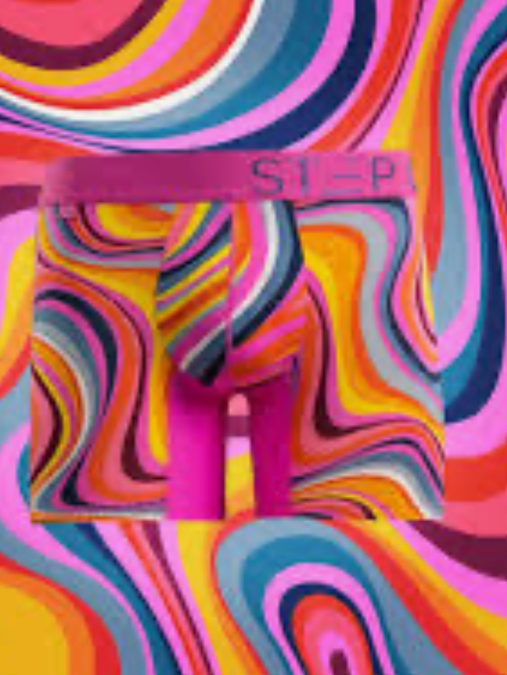 STEP ONE 3D Comfort Pouch - Boxer Brief, Large, Trippy, NWT